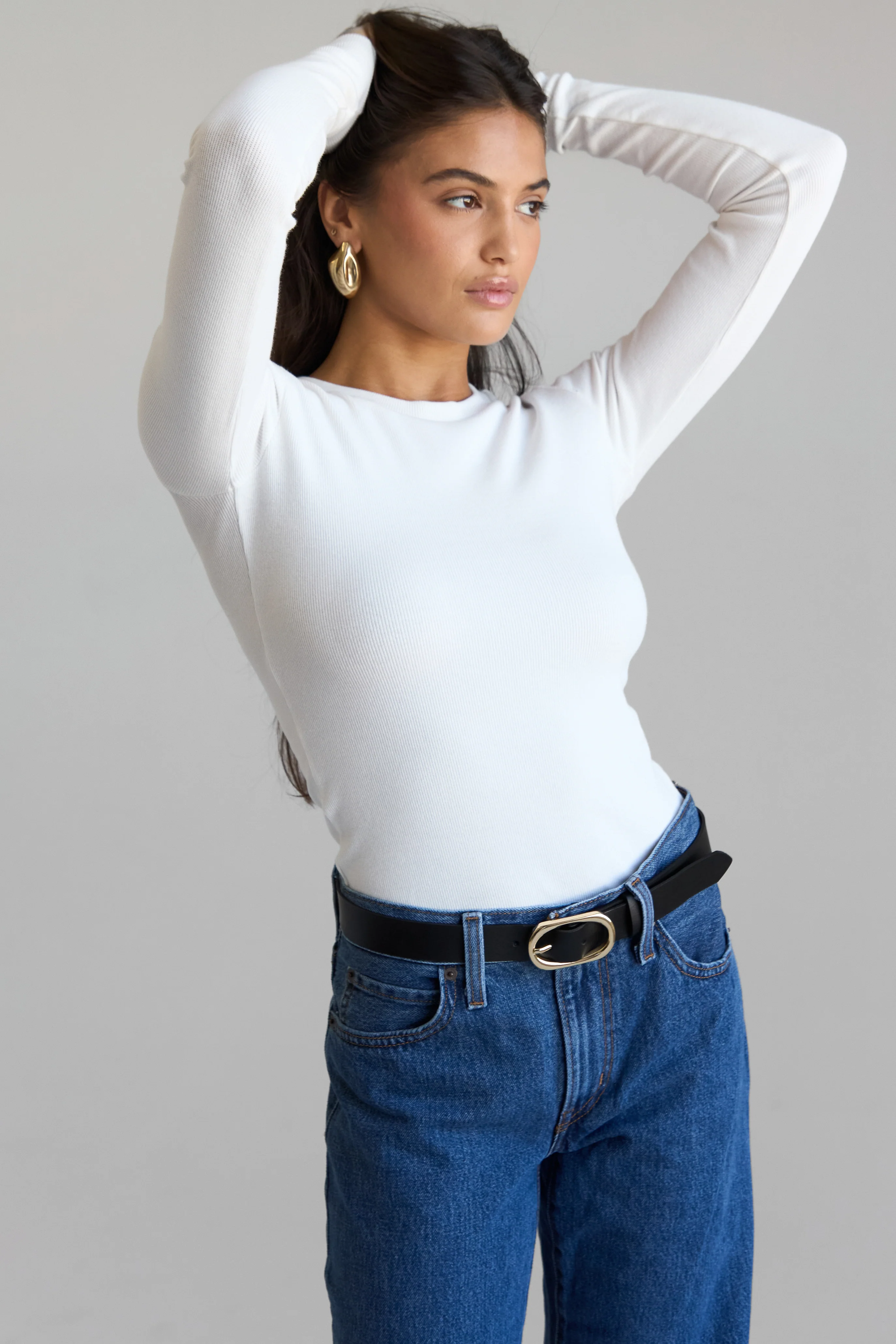 Ribbed Long Sleeve Top - Image 7
