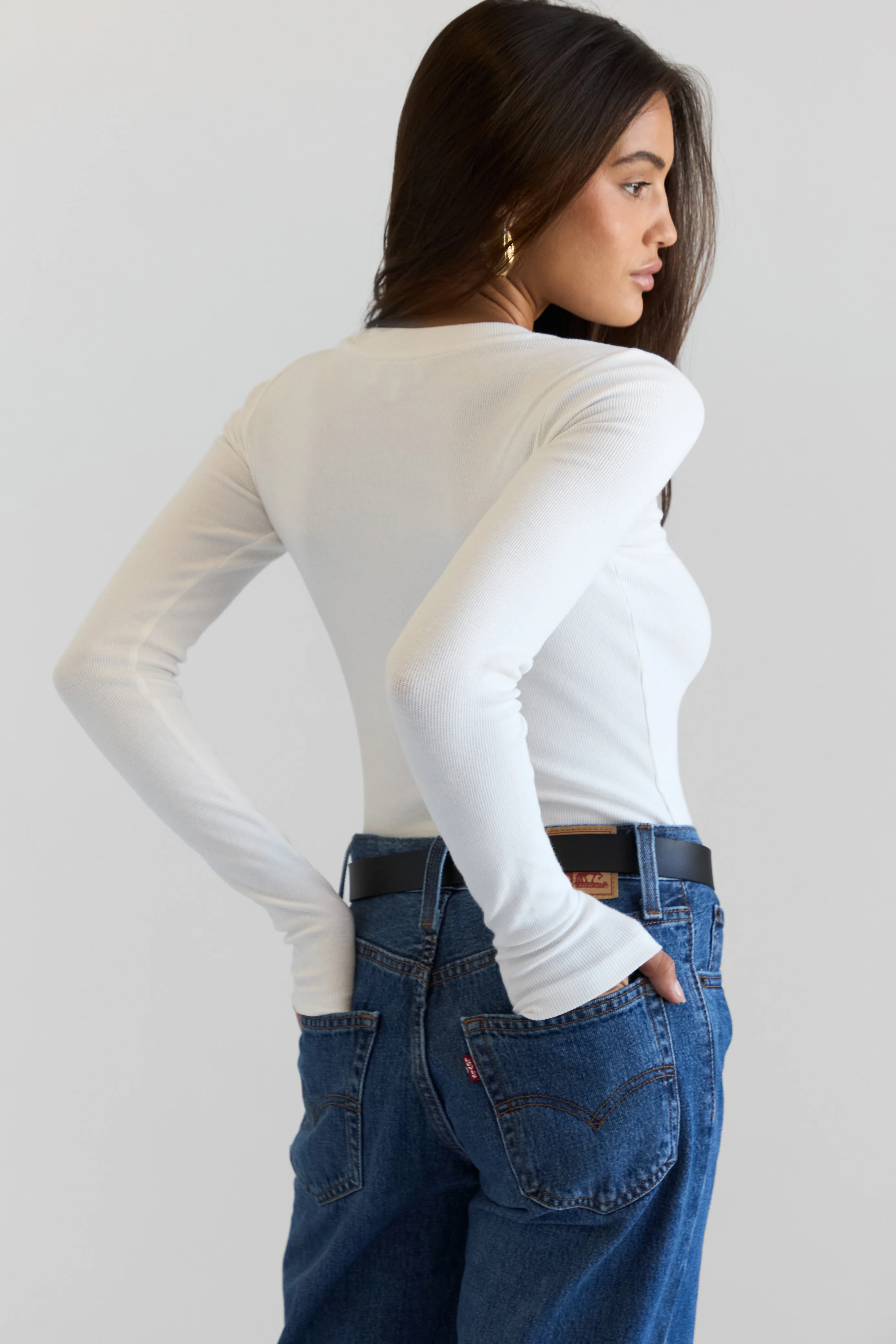 Ribbed Long Sleeve Top - Image 9
