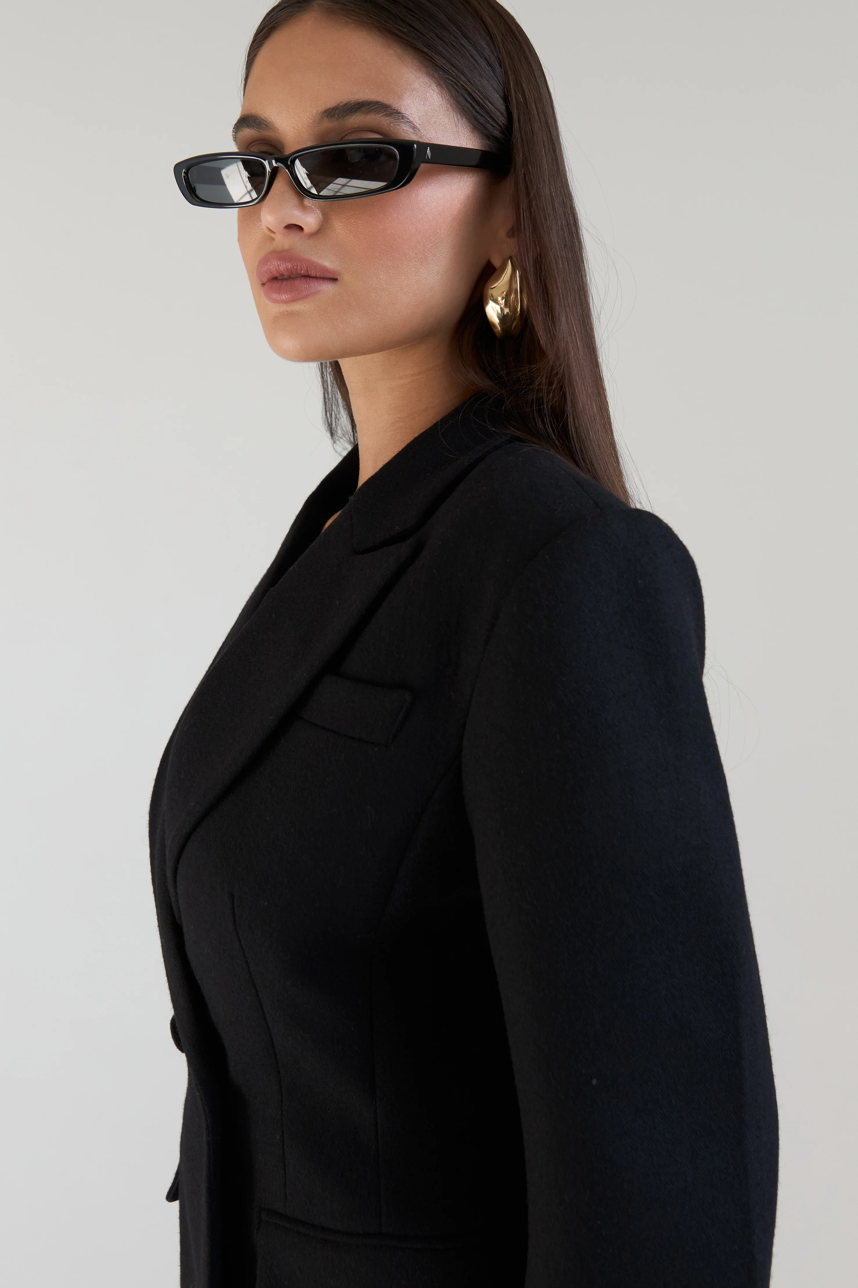 Tailored Hourglass Wool Blazer - Image 3