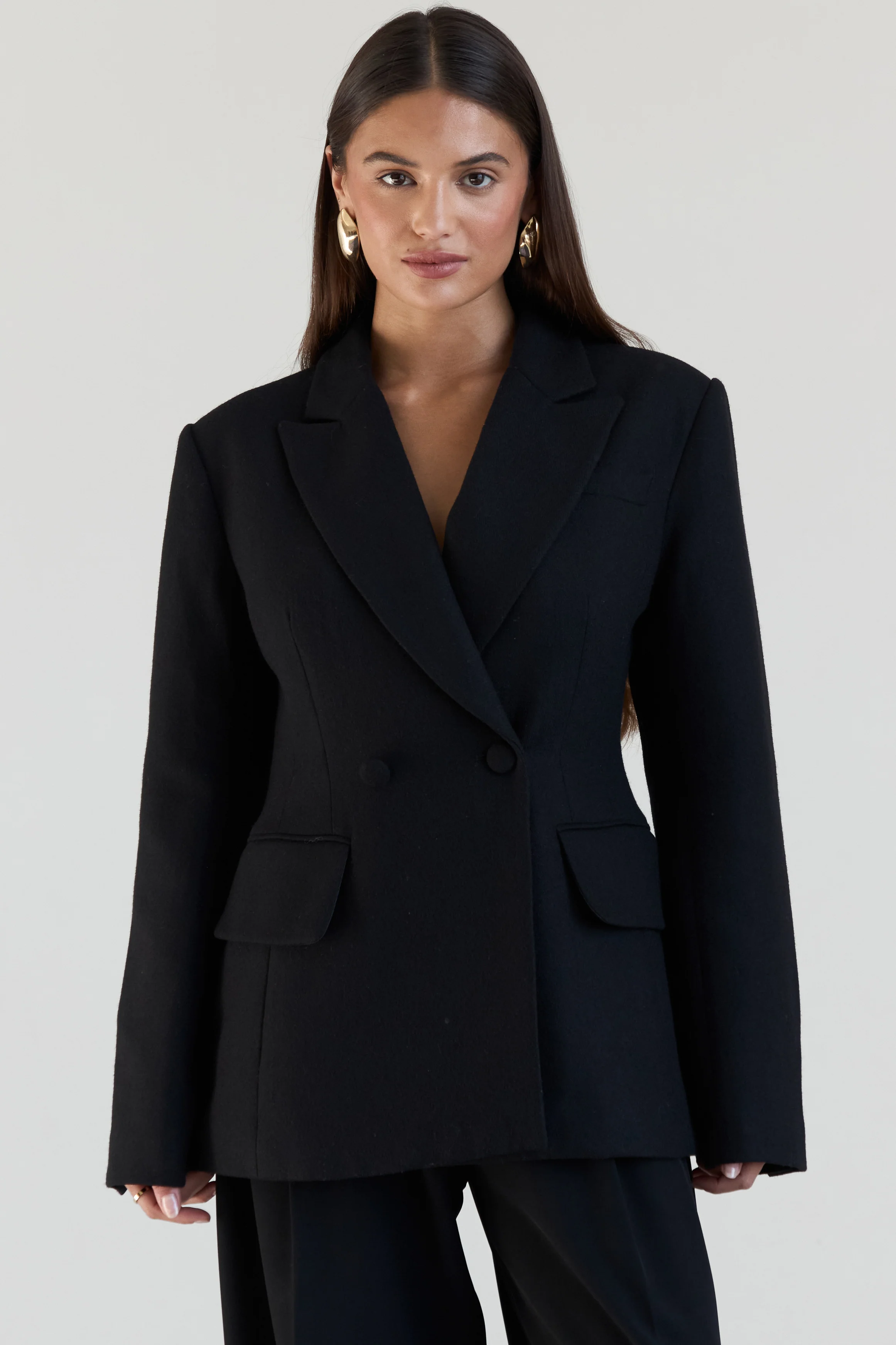 Tailored Hourglass Wool Blazer - Image 8