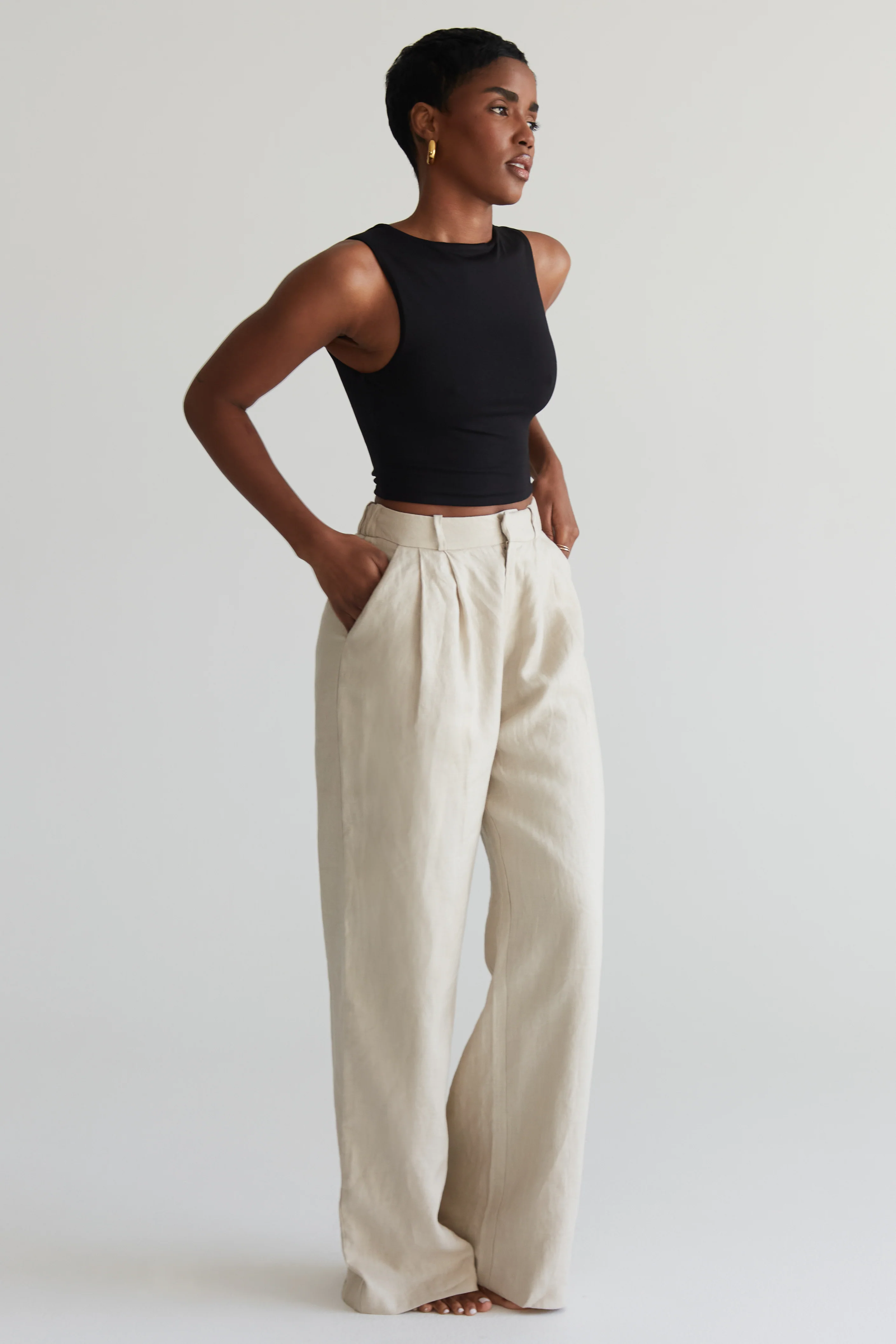 Toni Linen Trousers - Image 14