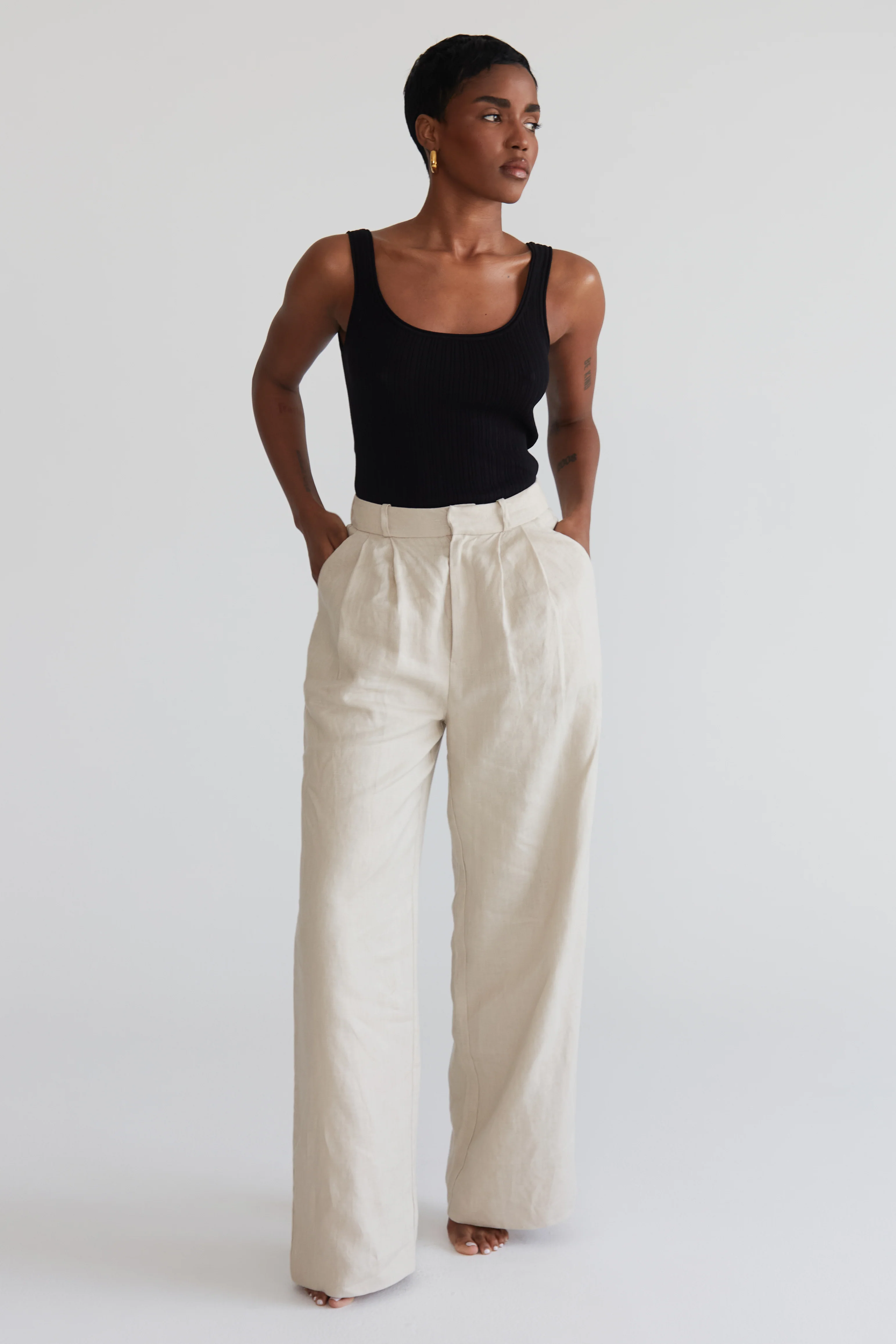 Toni Linen Trousers - Image 8