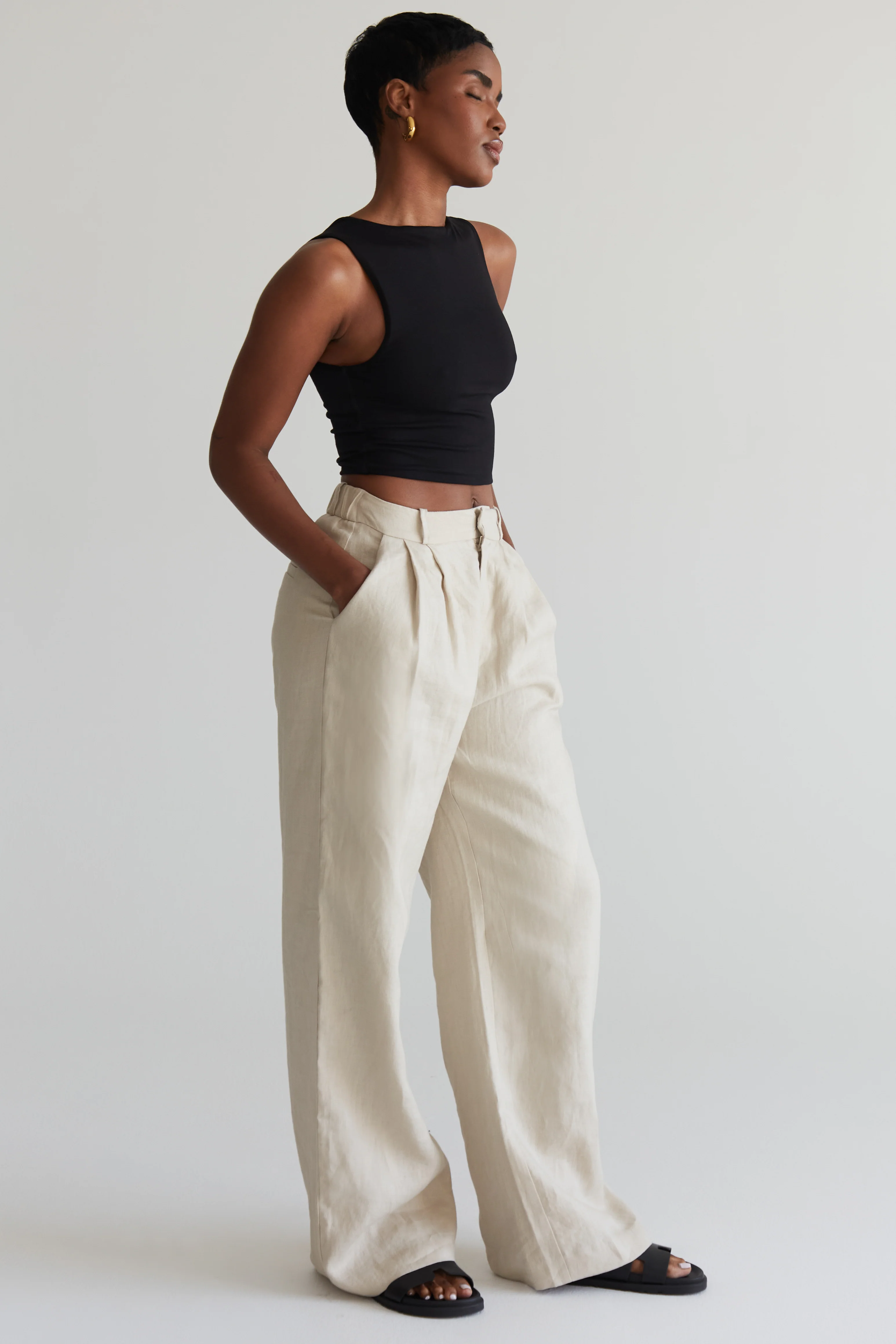Toni Linen Trousers - Image 9